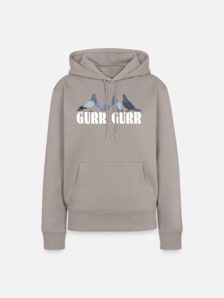 Tauben Taubenzüchter Geschenk Brieftauben - Frauen Premium Bio Hoodie - Taupe