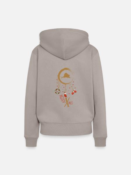 Marlin Weihnachten Weihnachtstraumfänger - Frauen Premium Bio Hoodie - Taupe