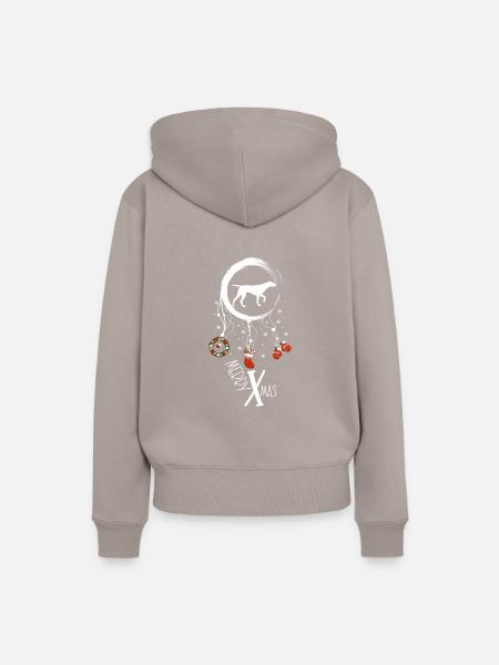 Pointer Weihnachten Weihnachtstraumfänger - Frauen Premium Bio Hoodie - Taupe