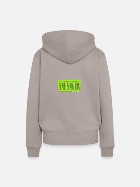 anfänger hell - Frauen Premium Bio Hoodie - Taupe