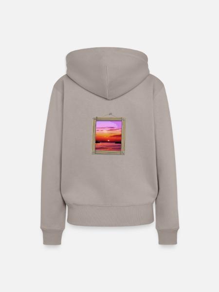 dover sun - Frauen Premium Bio Hoodie - Taupe