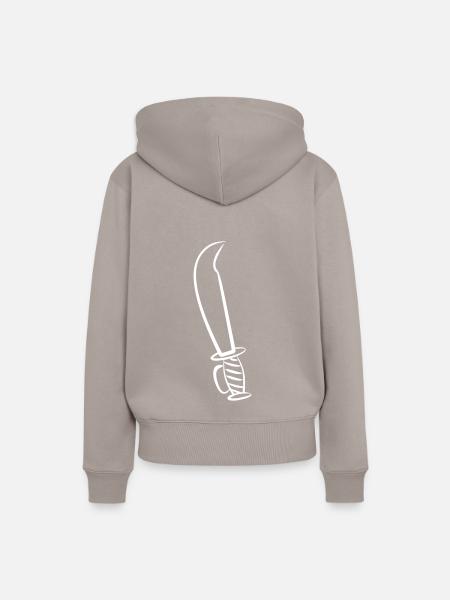 Säbel - Frauen Premium Bio Hoodie - Taupe