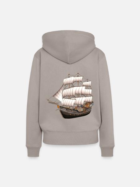 Ship - Frauen Premium Bio Hoodie - Taupe