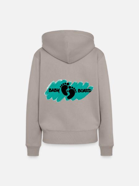 Baby on Board - Frauen Premium Bio Hoodie - Taupe