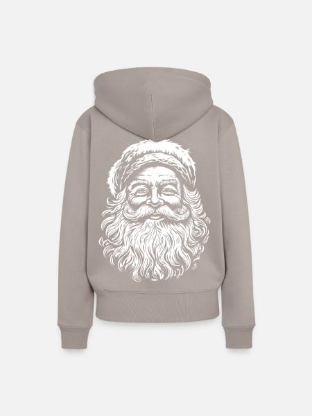 Santa - Frauen Premium Bio Hoodie - Taupe