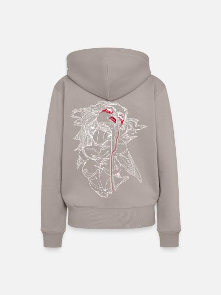### - Frauen Premium Bio Hoodie - Taupe