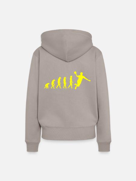 HANDBALL Evolution - Frauen Premium Bio Hoodie - Taupe