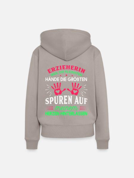Erzieherin - Frauen Premium Bio Hoodie - Taupe