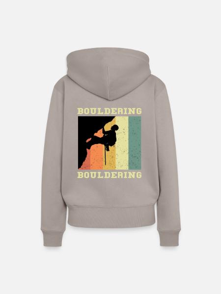 Bouldering Bouldering - Frauen Premium Bio Hoodie - Taupe
