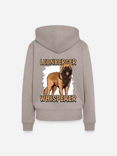 Leonberger Leonberger Whisperer - Frauen Premium Bio Hoodie - Taupe