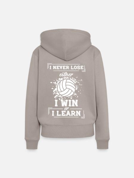 Volleyballspieler Spruch, Volleyball Geschenk - Frauen Premium Bio Hoodie - Taupe