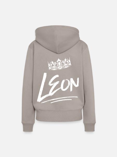 Leon - Frauen Premium Bio Hoodie - Taupe