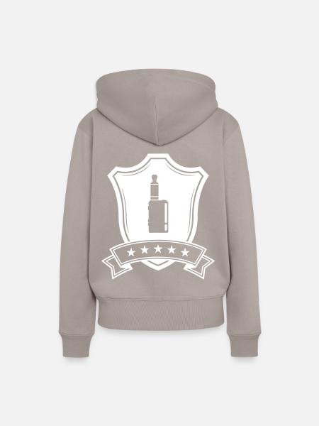 E-Zigarette Wappen - Frauen Premium Bio Hoodie - Taupe