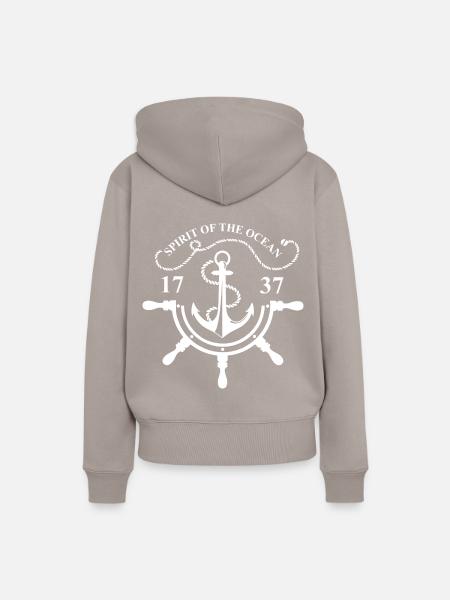 Ozean - Frauen Premium Bio Hoodie - Taupe