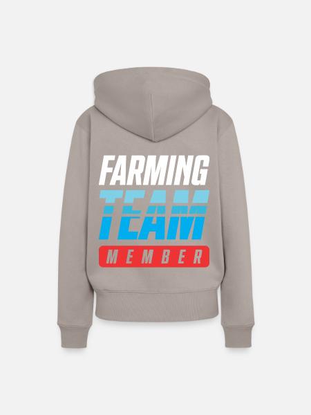 Farming Team - Frauen Premium Bio Hoodie - Taupe