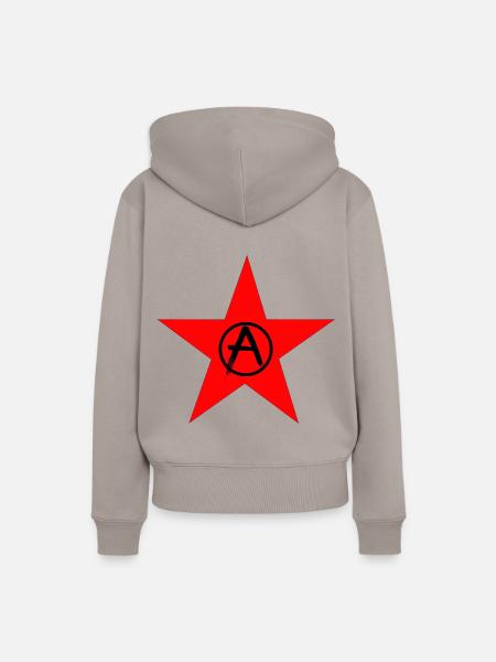 antifa - Frauen Premium Bio Hoodie - Taupe