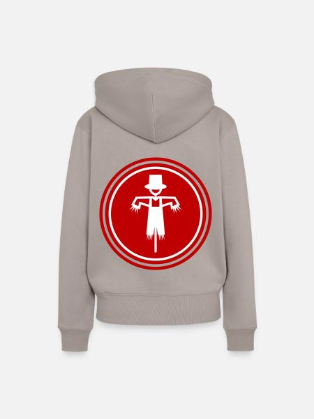 Vogelscheuche - Frauen Premium Bio Hoodie - Taupe