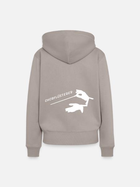 Chorflüsterer - Chorleiter Dirigent Chormusik - Frauen Premium Bio Hoodie - Taupe