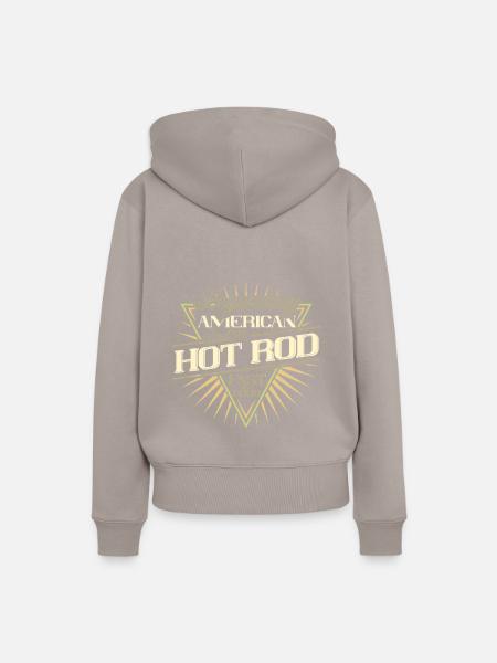 American Hot Rod - Frauen Premium Bio Hoodie - Taupe