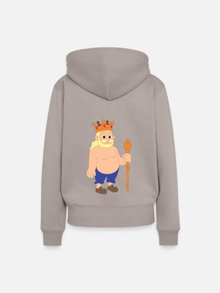 Des Kaiser`s neue Kleider - Frauen Premium Bio Hoodie - Taupe
