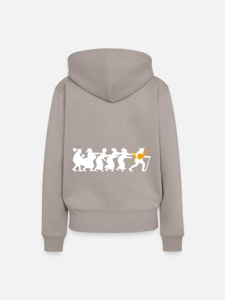 Die Goldene Gans - Frauen Premium Bio Hoodie - Taupe