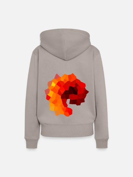 Red Portal - Frauen Premium Bio Hoodie - Taupe