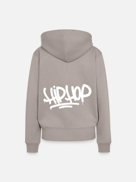 HipHop - Frauen Premium Bio Hoodie - Taupe