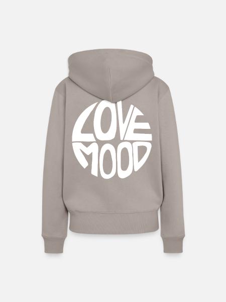 Love Mood - Frauen Premium Bio Hoodie - Taupe