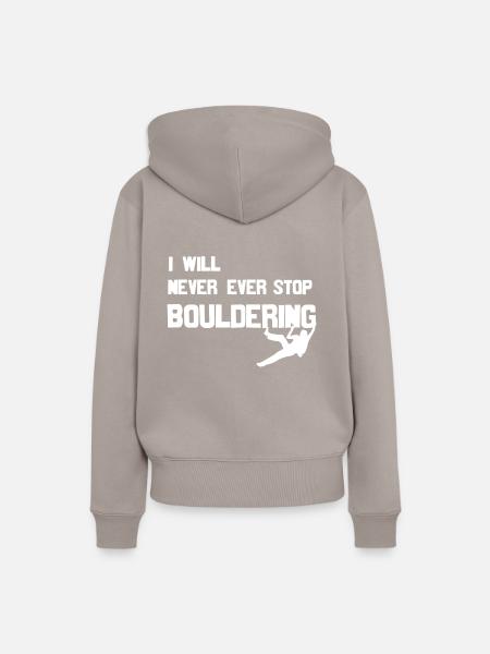 bouldern bouldering - Frauen Premium Bio Hoodie - Taupe