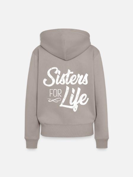 Schwestern für immer - Frauen Premium Bio Hoodie - Taupe