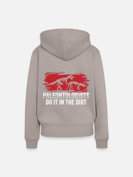 Funny Paleontologists - Frauen Premium Bio Hoodie - Taupe