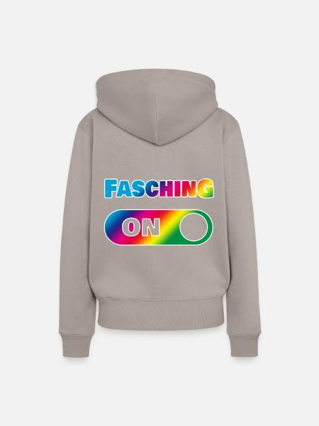 Fasching - Frauen Premium Bio Hoodie - Taupe