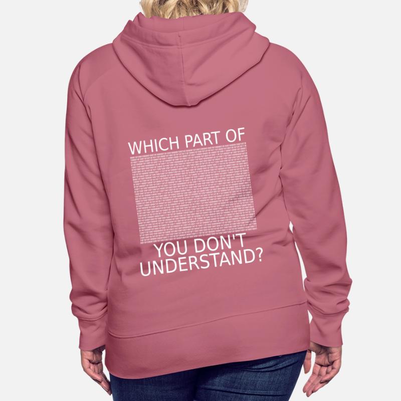 Code binaire | Drôle | | Nerd | Programmeurs Sweat à capuche Premium bio Femme