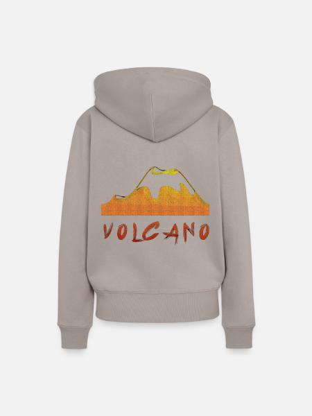 Vulkan - Frauen Premium Bio Hoodie - Taupe