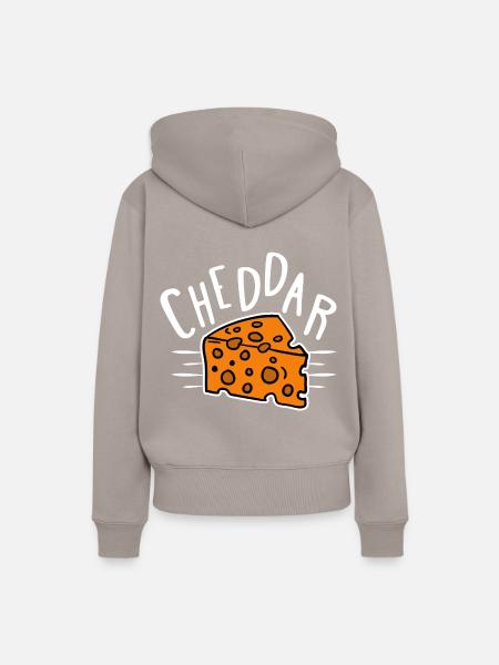 Cheddar Cheese - Frauen Premium Bio Hoodie - Taupe