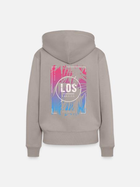 CA, Los Angeles - Frauen Premium Bio Hoodie - Taupe