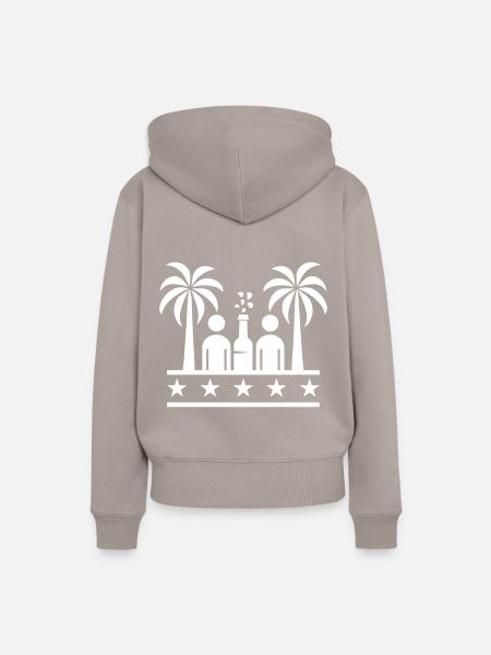 Drinking Beach Party - Frauen Premium Bio Hoodie - Taupe