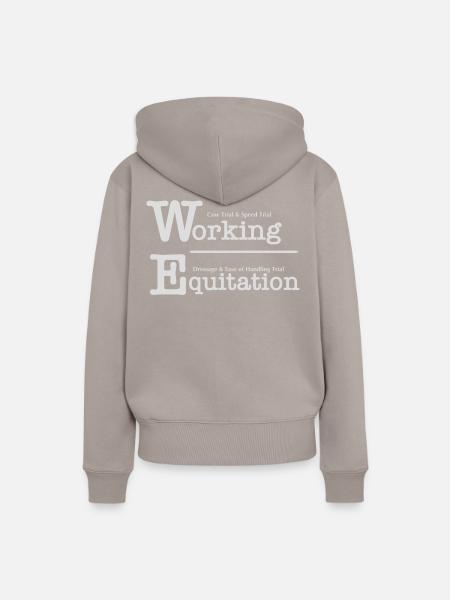 WE english white - Frauen Premium Bio Hoodie - Taupe