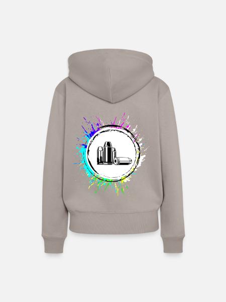 Patrone Icon symbol - Frauen Premium Bio Hoodie - Taupe