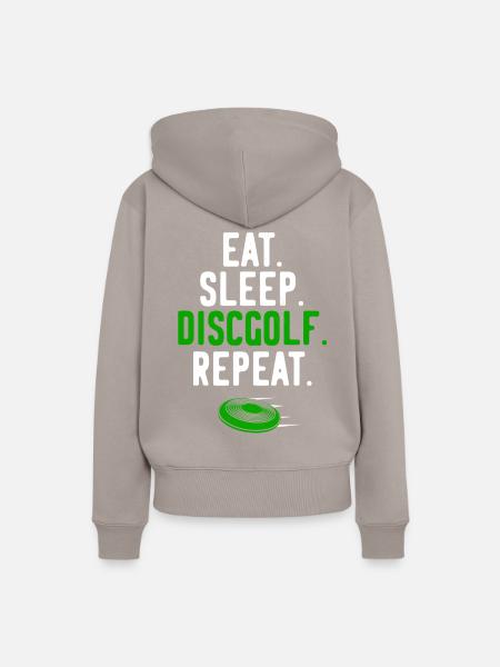 Discgolf - Frauen Premium Bio Hoodie - Taupe