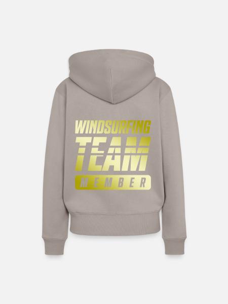 Windsurfing Team - Frauen Premium Bio Hoodie - Taupe