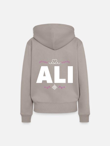 Ali - Frauen Premium Bio Hoodie - Taupe