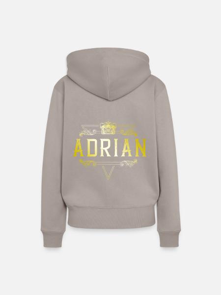 Adrian - Frauen Premium Bio Hoodie - Taupe