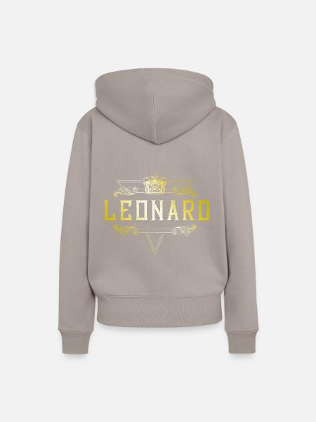Leonard - Frauen Premium Bio Hoodie - Taupe