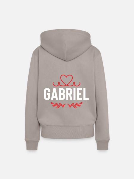 Gabriel - Frauen Premium Bio Hoodie - Taupe