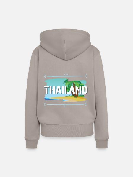 Thailand - Frauen Premium Bio Hoodie - Taupe