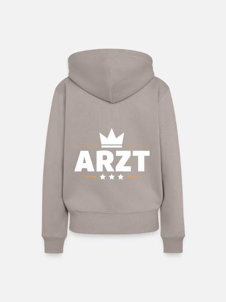 Arzt Beruf - Frauen Premium Bio Hoodie - Taupe