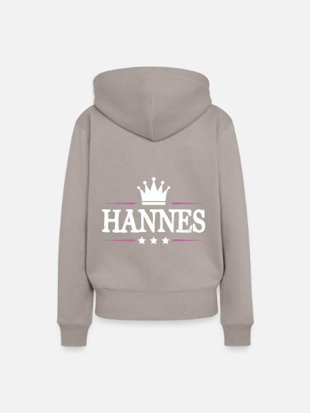 Hannes - Frauen Premium Bio Hoodie - Taupe