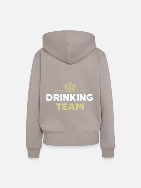 Drinking Team - Frauen Premium Bio Hoodie - Taupe