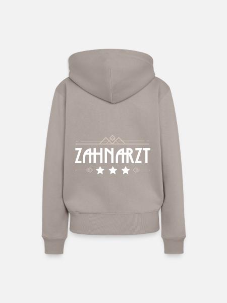 Zahnarzt Beruf - Frauen Premium Bio Hoodie - Taupe